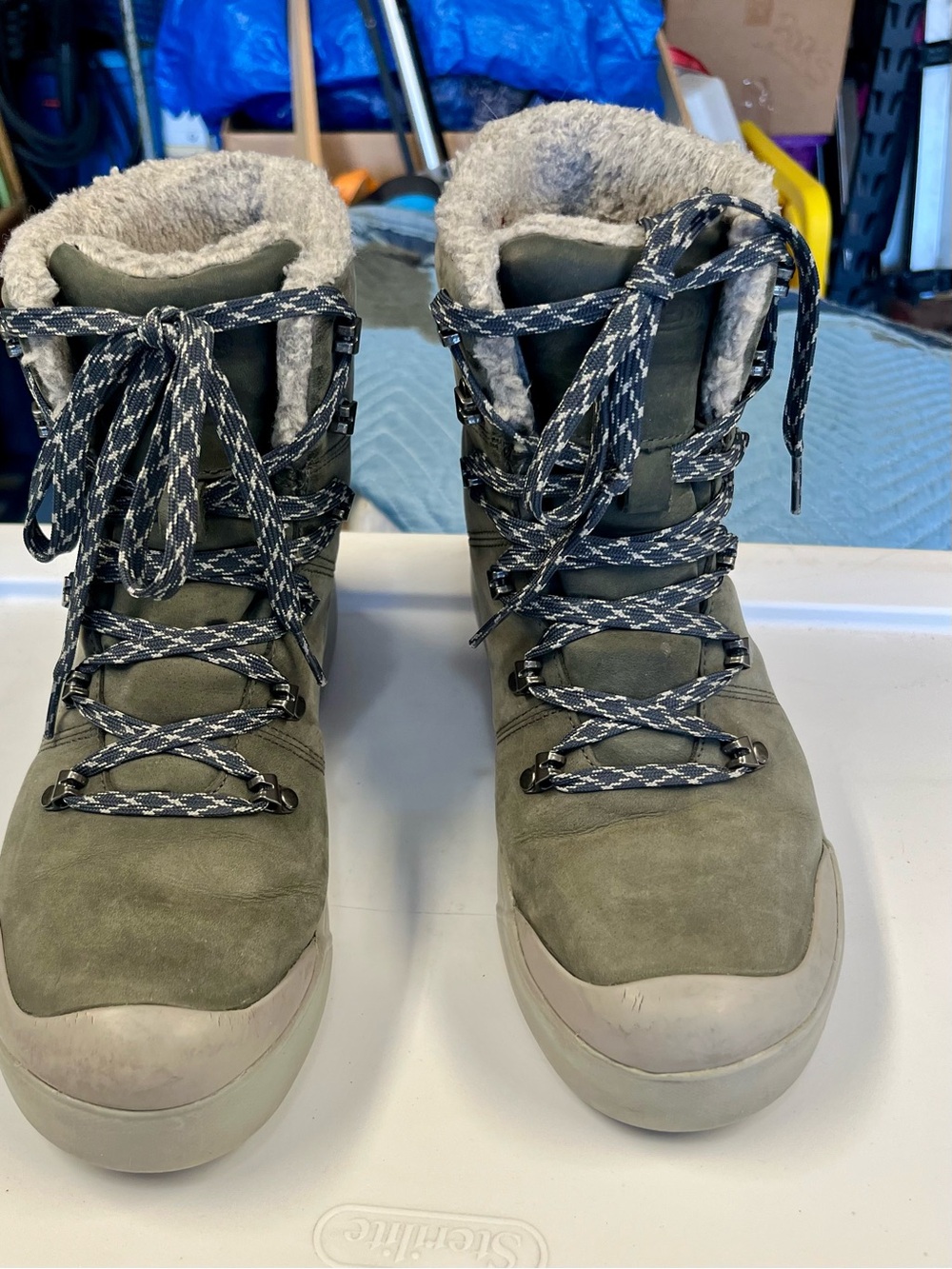 KEEN Waterproof Hiker Boots Elena Pewter/Drizzle - size 8 - Picture 10 of 13